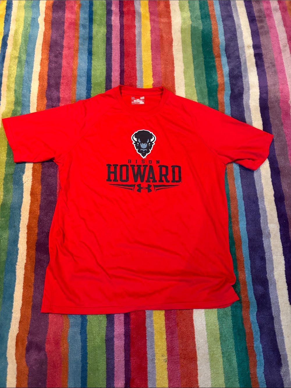 Under Armour Red Howard Bison Graphic Performance Tee
